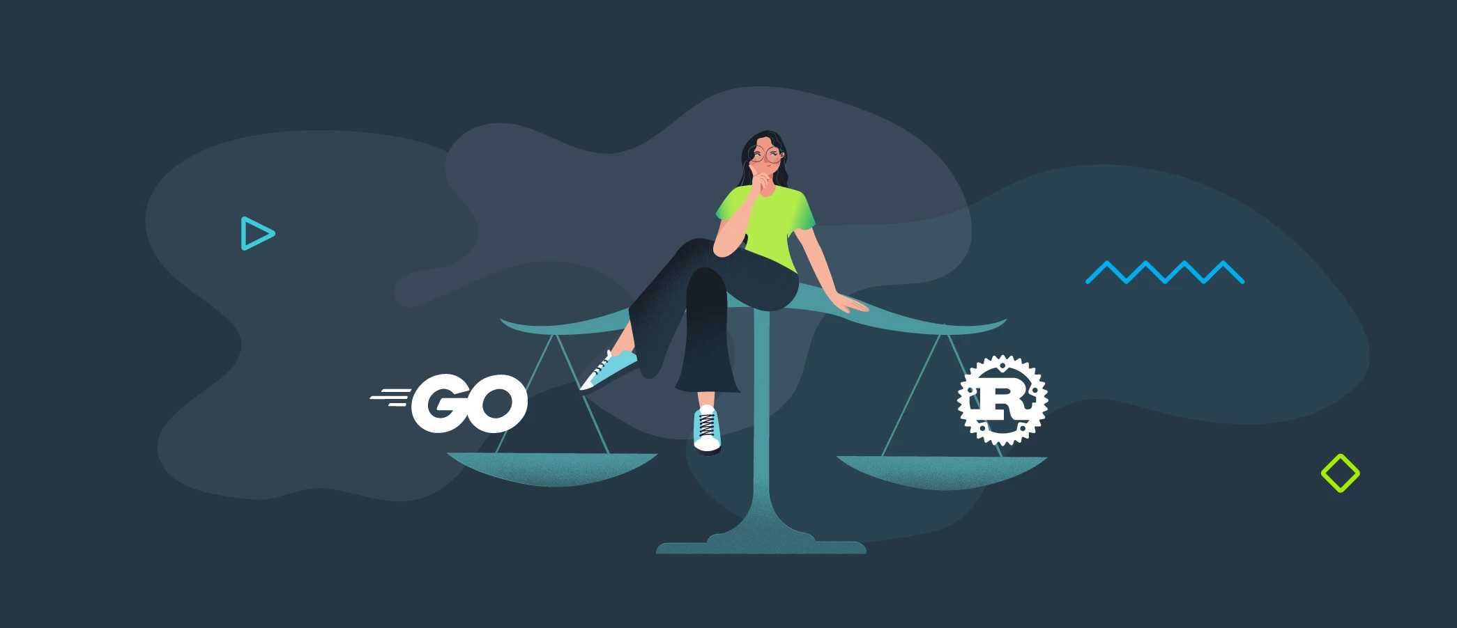 Thumbnail of an article about Rust vs Go — what do you need to know about these programming languages?