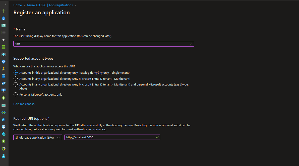 Setting up the environment - next step