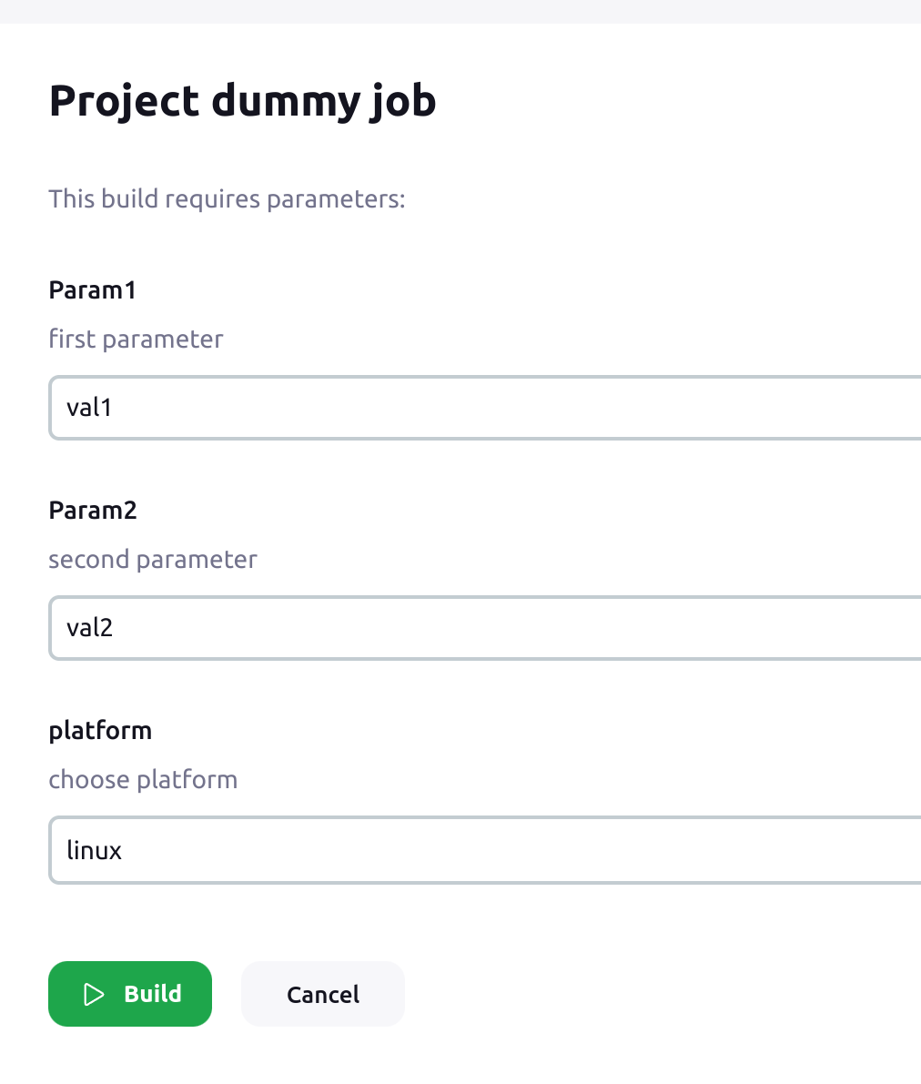 Project dummy job