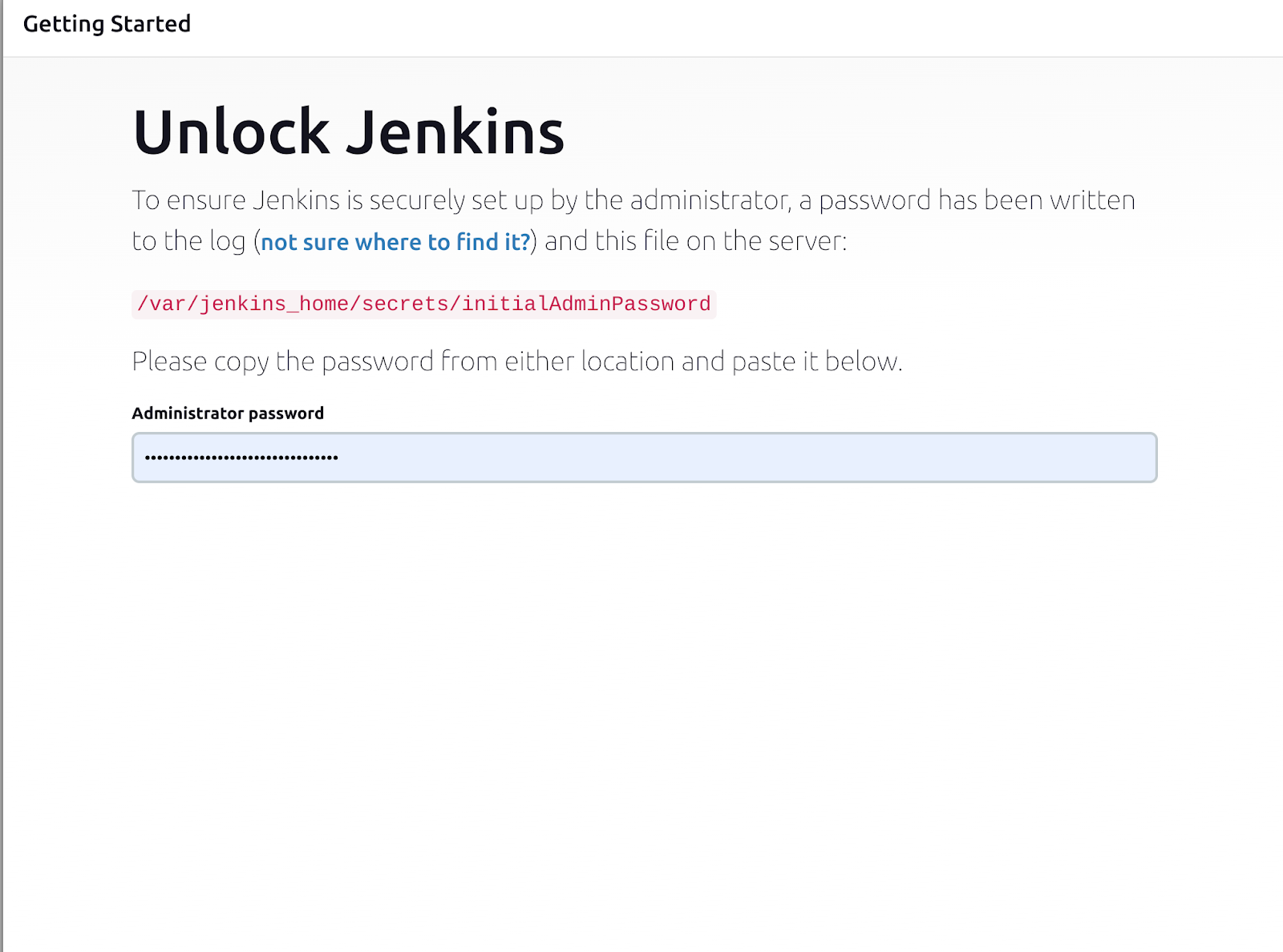 Unlock Jenkins