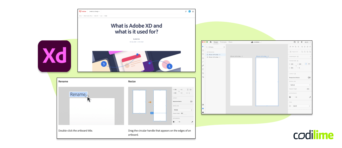 UX design system Adobe XD