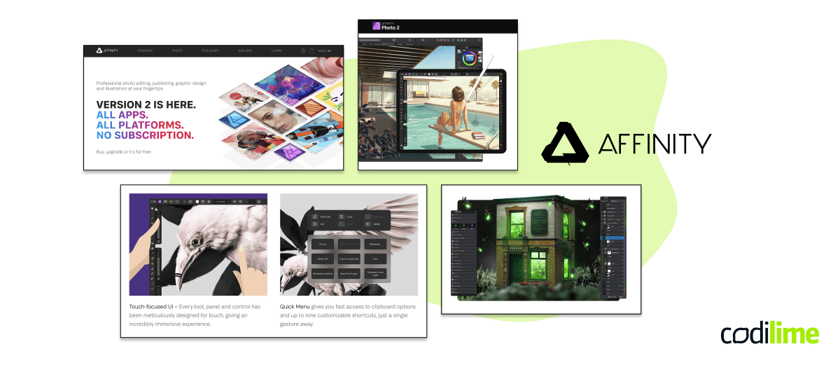 UX design system Affinity
