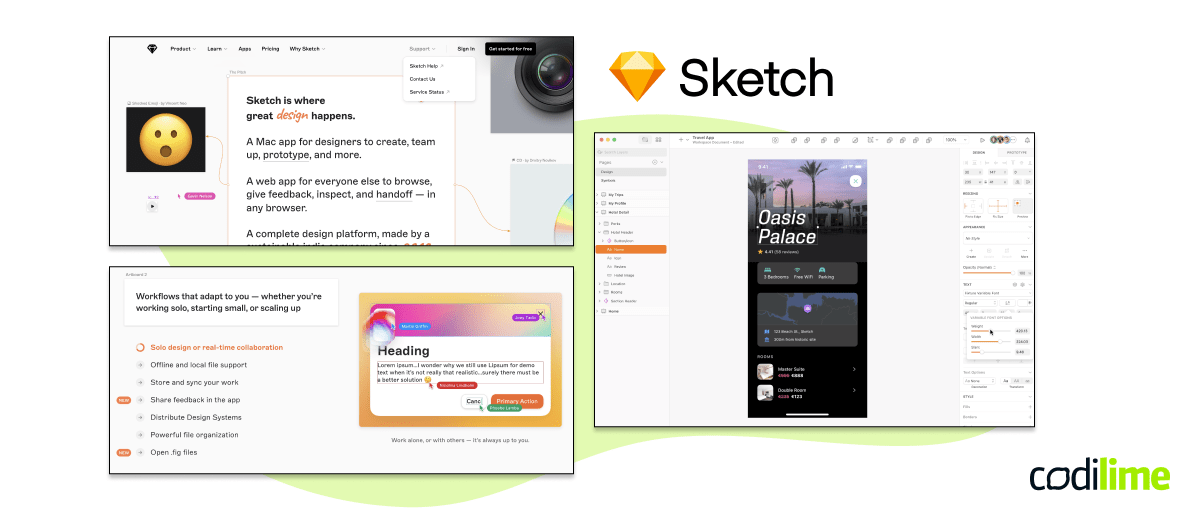 UX design system Sketch