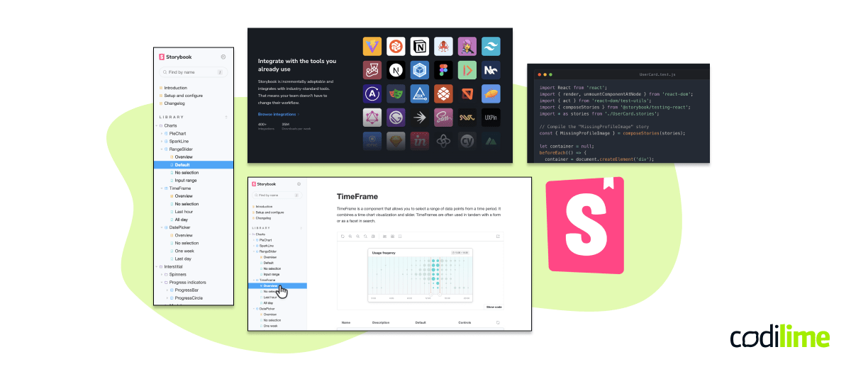 UX design system Storybook